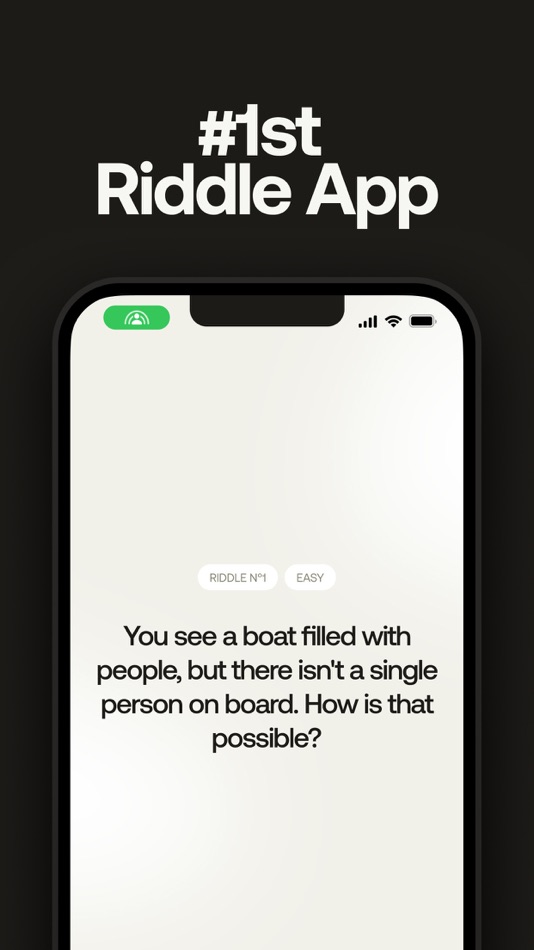 #1. Enigma • Riddles for the brain (iOS) Av: Antoine Gaia
