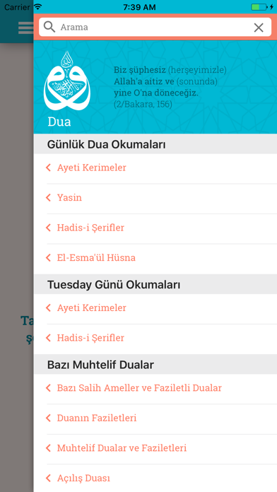 DUA / Evrad-ı Şerife Screenshot