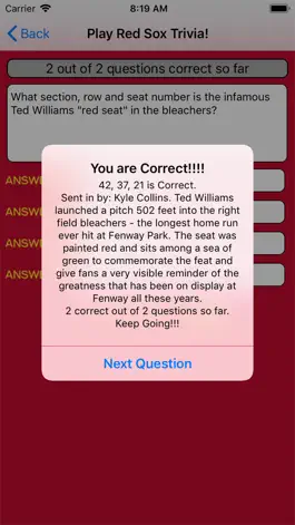 Game screenshot Trivia for Boston Red Sox Fans hack