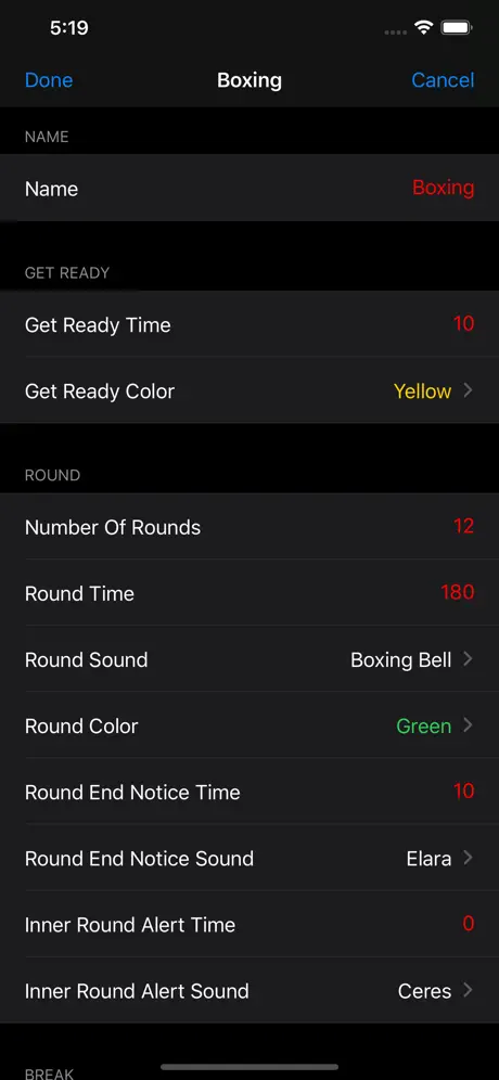 Gymborg Boxing Timer