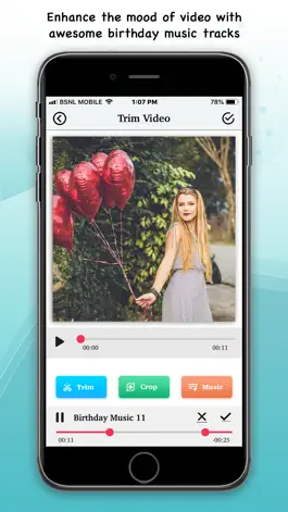 Game screenshot Birthday Music Video Maker apk
