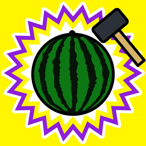 Whack a watermelon icon