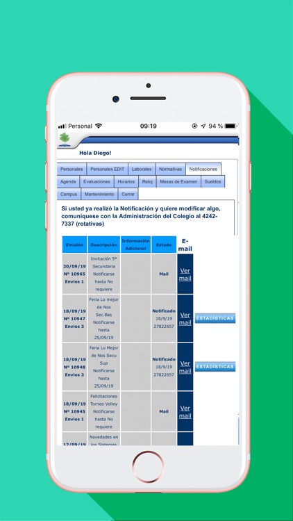 Personal - Colegio Russell screenshot-4