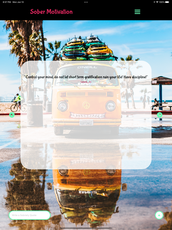 Sober Motivation Tracker. AA