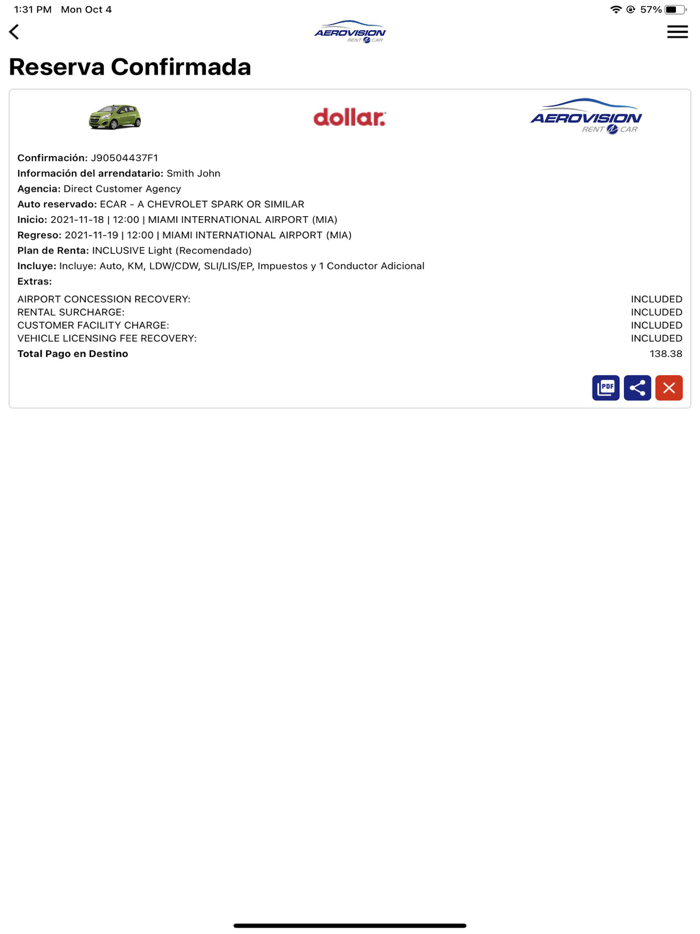 Aerovision SAS - Rent a Car