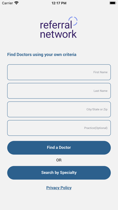 Local Referral Network Screenshot