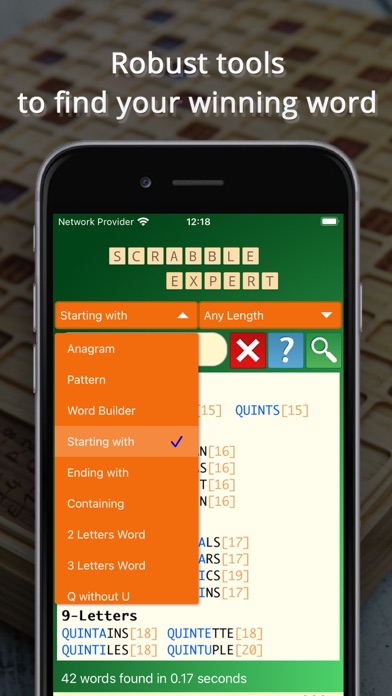 Word Expert (Scrabble tool) screenshot 2