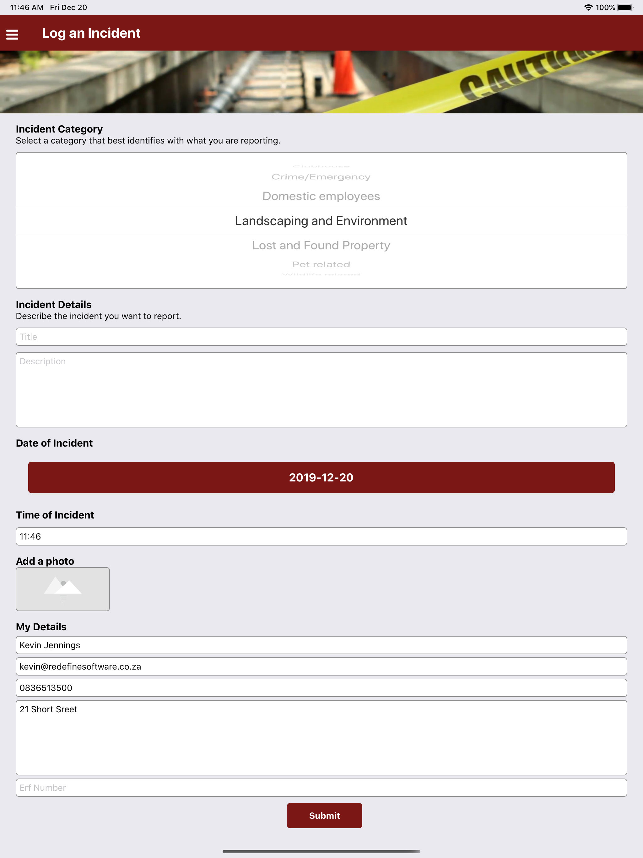 The Gardens Resident's App