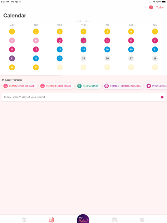 Screenshot #4 pour Period Tracker - Pepapp