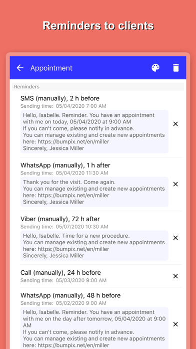 Bumpix: Appointment Scheduling Screenshot