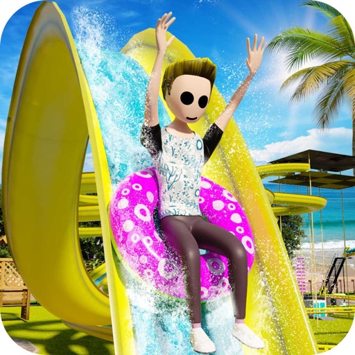 Stickman Uphill Water Slide 3D Icon