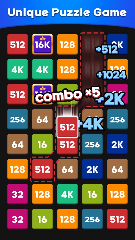 #3. Merge 2248: Link Number Puzzle (iOS) Podle: SUPERBOX. Inc