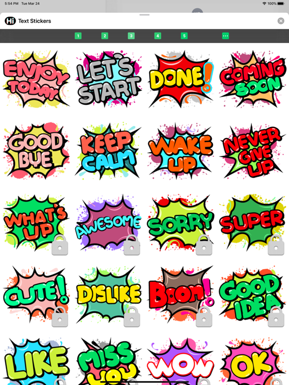 Screenshot #5 pour Text Stickers ⋆