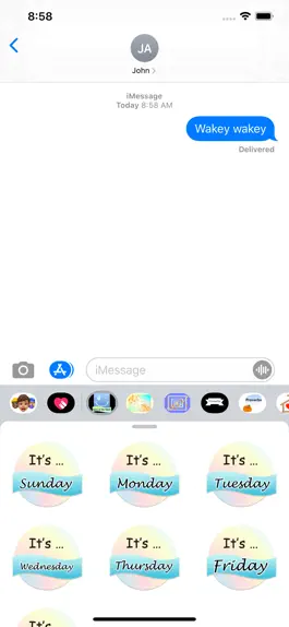 Game screenshot days of the week stickers mod apk