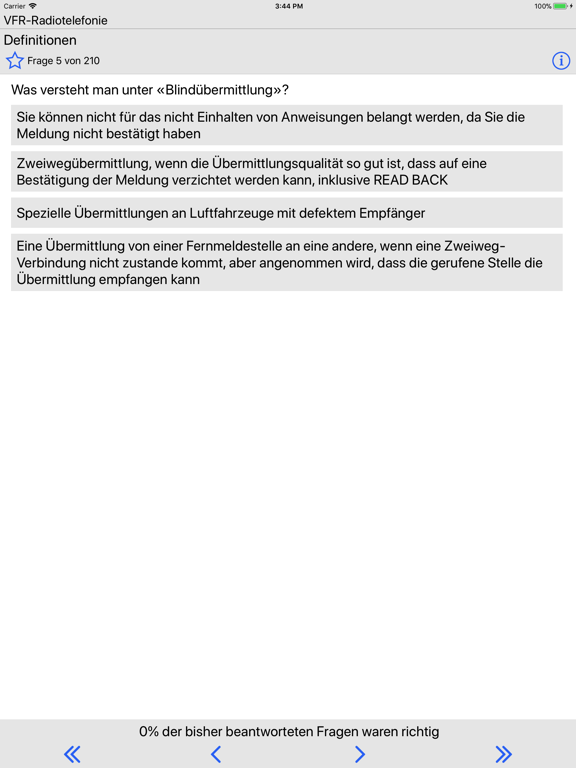 Screenshot #6 pour Questions VFR Radiotelephony