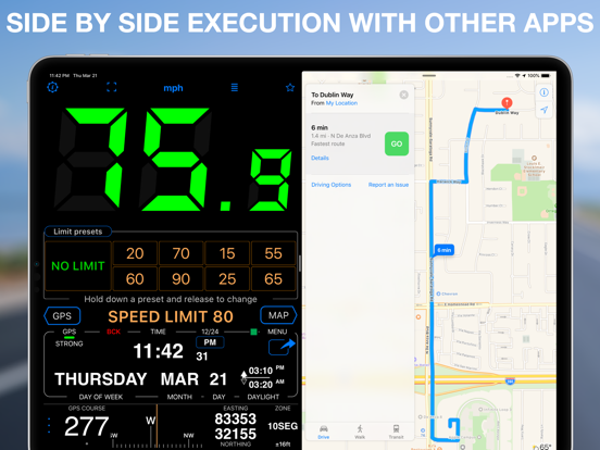 Speedometer 55 Pro. GPS kit. iPad app afbeelding 9