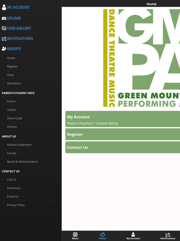 Screenshot #5 pour Green Mountain Performing Arts