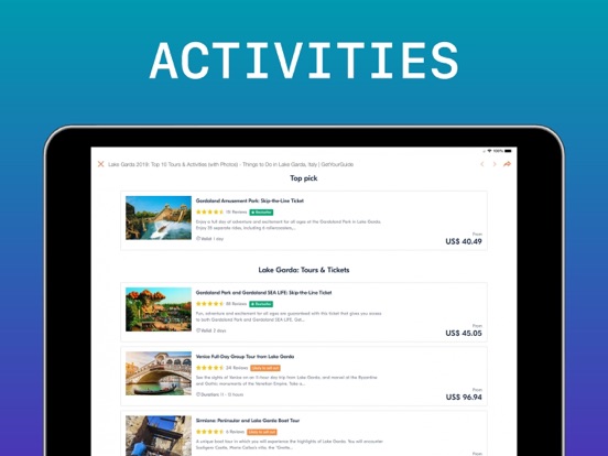 Lake Garda Travel Guide iPad screenshot 6 - Navigation app