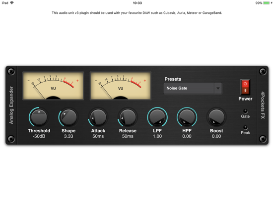 Screenshot #4 pour Audio Expander AUv3 Plugin