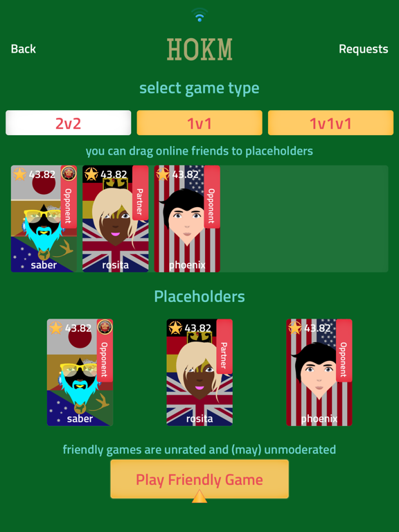 Varaq - Online Hokm iPad screenshot 4 - Games app