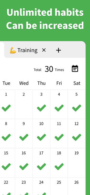 ‎Check Calendar - Habit Tracker Screenshot