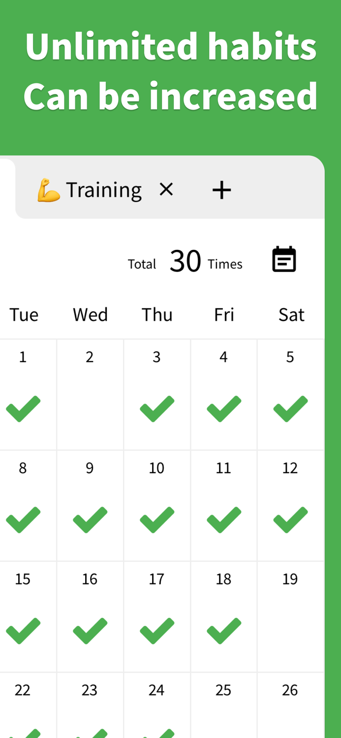 Check Calendar - Habit Tracker