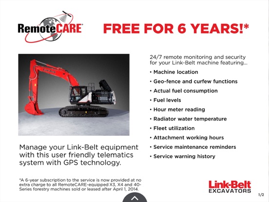 Link-Belt Excavators Toolbox iPad screenshot 5 - Reference app