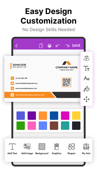 Business Card Maker, Creator Screenshot