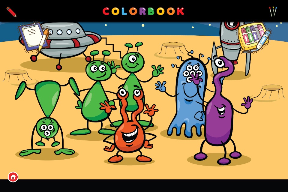 Coloring Me: Friendly Alien screenshot 4