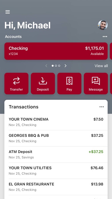 PeoplesSouth Bank Mobile Screenshot