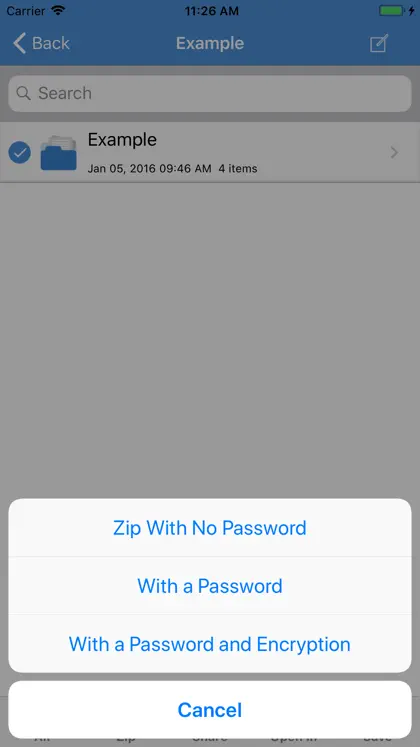 Screenshot 4 di 6 di iZip Pro -Zip Unzip Unrar Tool