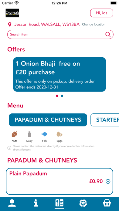Chutneys Indian Screenshot