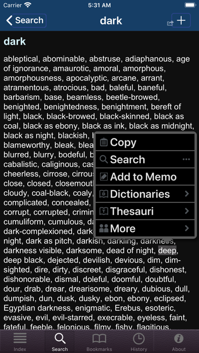 Companion Synonyms Screenshot