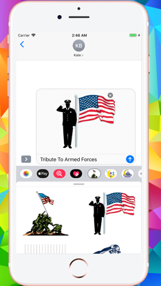 Memorial Day HD Stickers screenshot 3