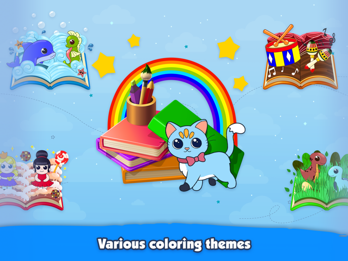 Coloring book for kids 2-6