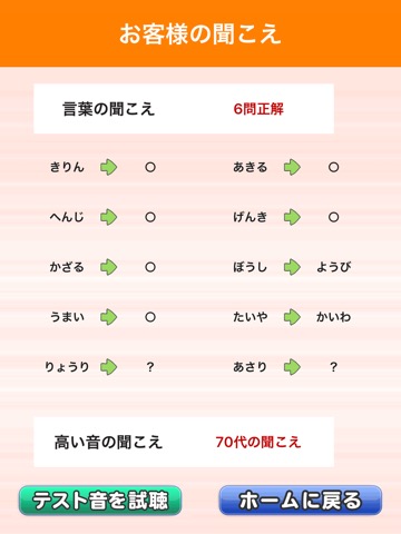 聞こえ３分チェック（補聴器販売店用）のおすすめ画像6