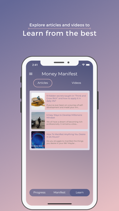 LOA: Money Manifest, Journal Screenshot