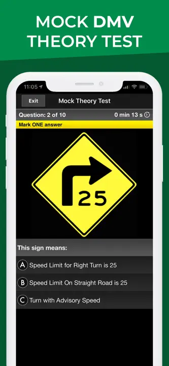 DMV Motorcycle Permit Test: Screenshot 2 von 8