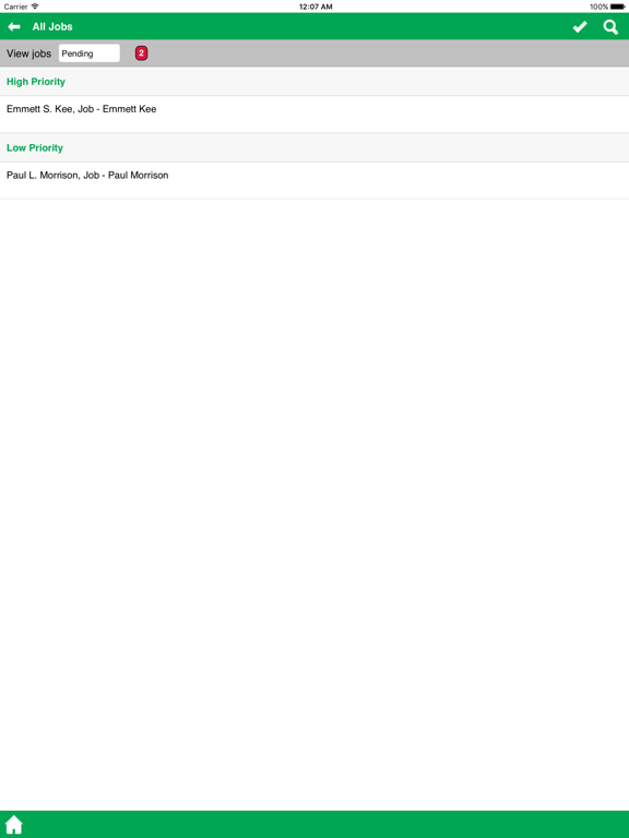T&M Mobile iPad screenshot 4 - Productivity app