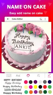 birthday photo frame with cake iphone screenshot 2