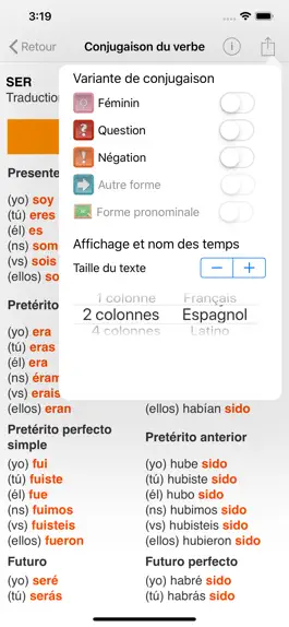 Game screenshot El Conjugador hack