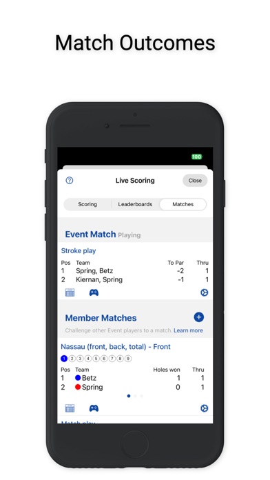 Double Ace Golf - Live Scoring Screenshot
