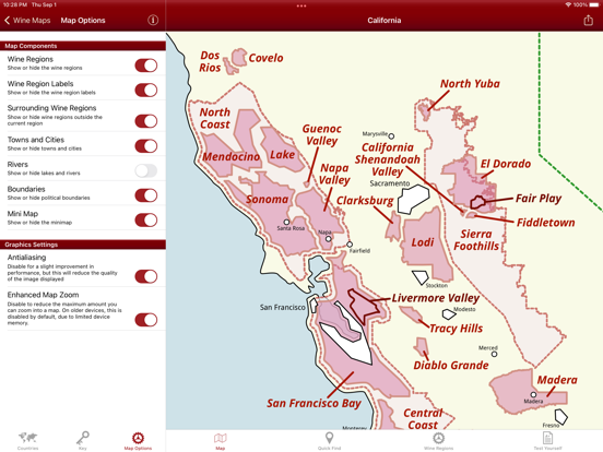 Wine Maps iPad app afbeelding 6