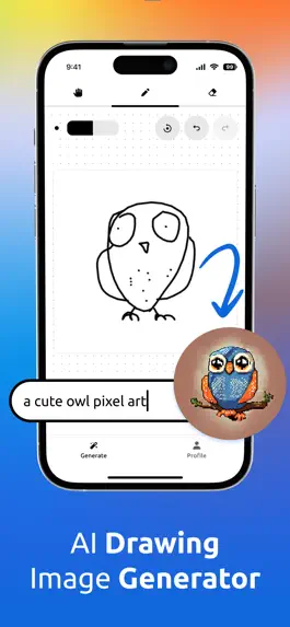 Game screenshot AI Drawing Generator DoodleAI apk