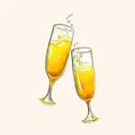 Party Champagne Stickers App Positive Reviews