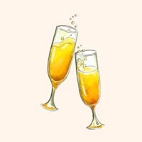 Party Champagne Stickers