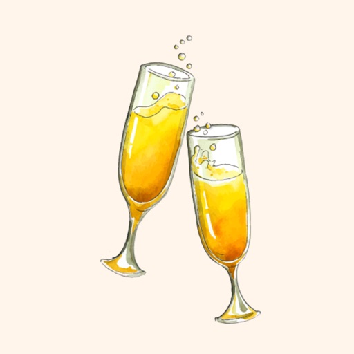 Party Champagne Stickers icon