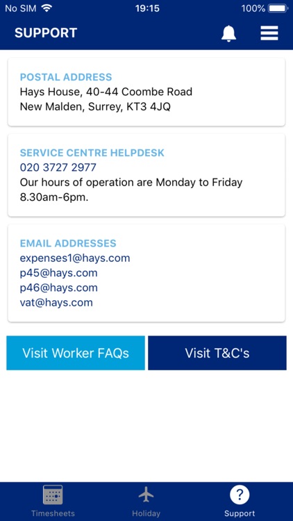 Hays Timesheets UK