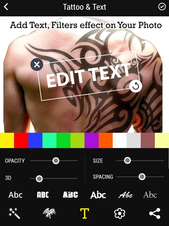 Tattoo Designer Maker iPad screenshot 3 - Lifestyle app