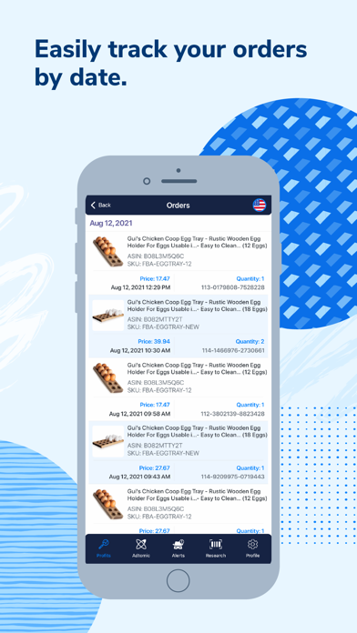 Helium 10 - Amazon Seller App Screenshot